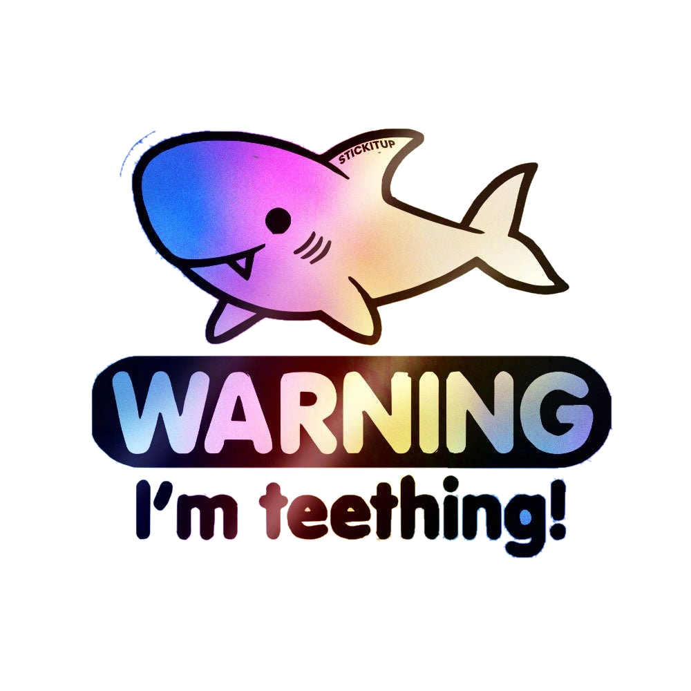 Teething Sticker Holographic Stickers